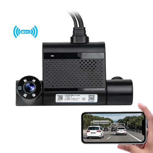 2025 New 1080P 3 Channel ADAS DSM 4G WIFI GPS AI Video Recorder Car Black Box Dash Cam Dashcam for Truck Taxi Van