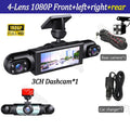 4Lens Car DVR 360 Degrees Video Recorder 1080P Dash Cam 3/4Channel Front Right left optional Rear View camera Car accessory
