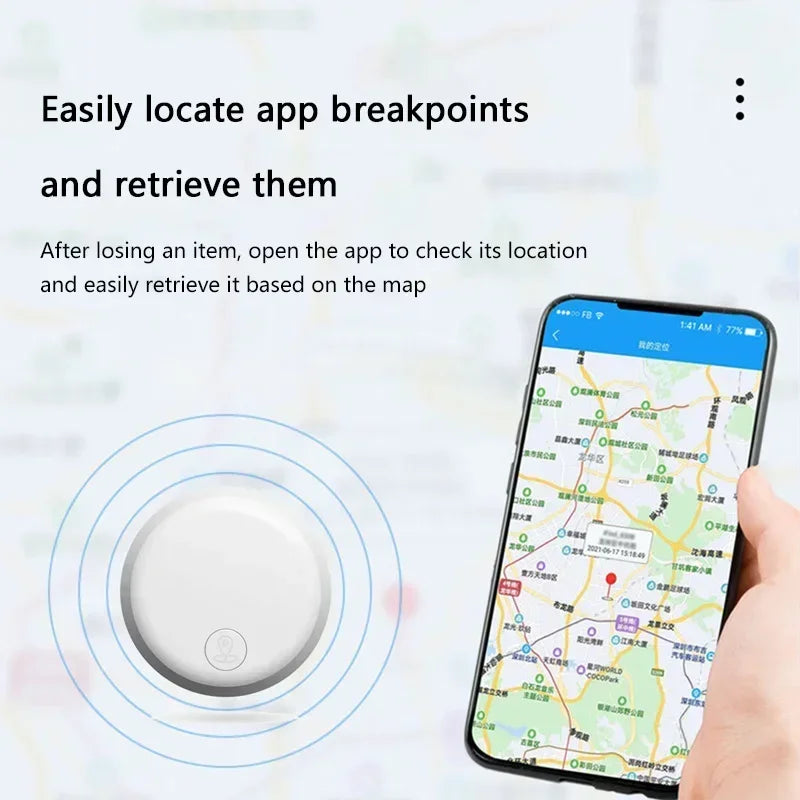Mini GPS Tracker Bluetooth5.0 Anti-Lost Smart Device Pets Elderly Kid Car Suitcase Wallet Tracking Car Locator For IOS Android