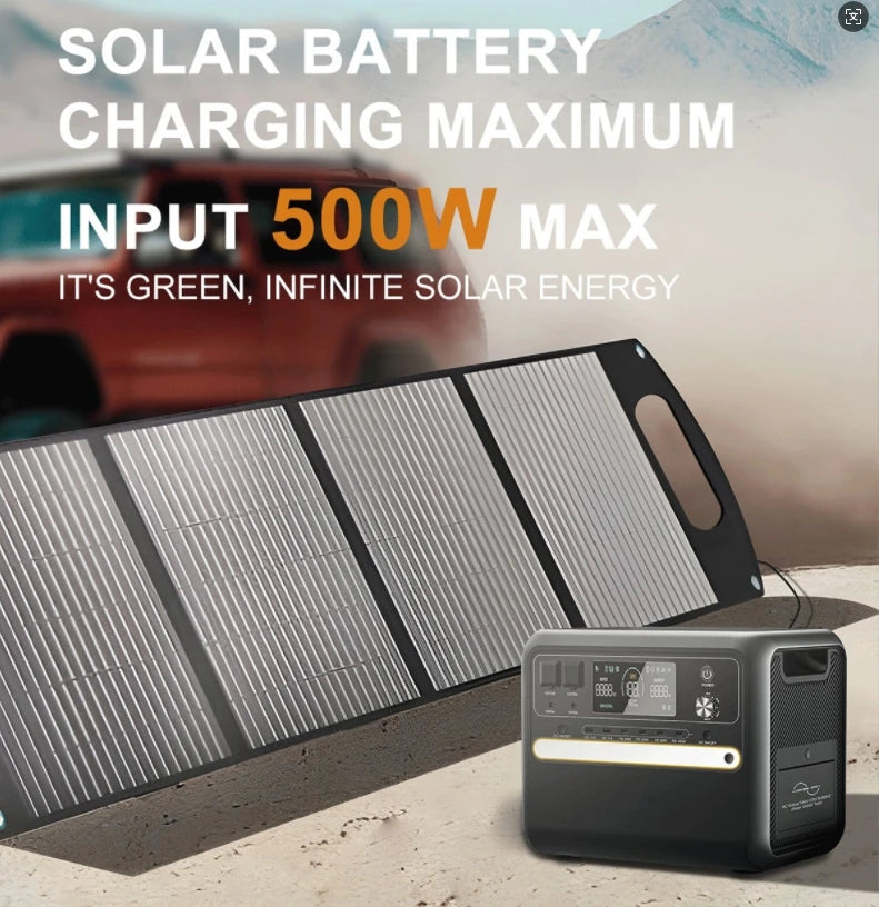 2025 Hot Sale 2160WH LiFePO4 Solar Power Station Portable Emergency Backup for Blackout & Natural Disaster Preparedness