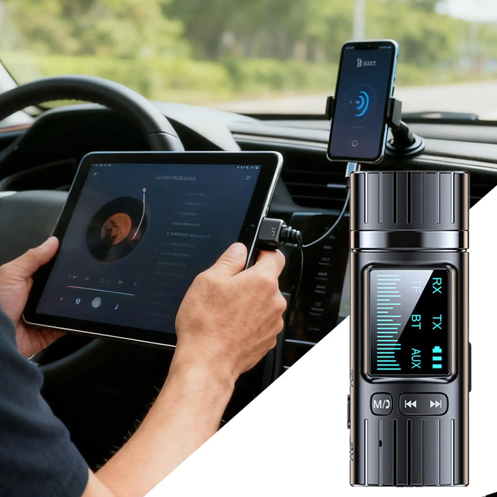 Wireless Audio Transmitter Display Low Latency Receiver Wireless Adapter with 3.5mm Jack for Smart TV PC Projector Headphone