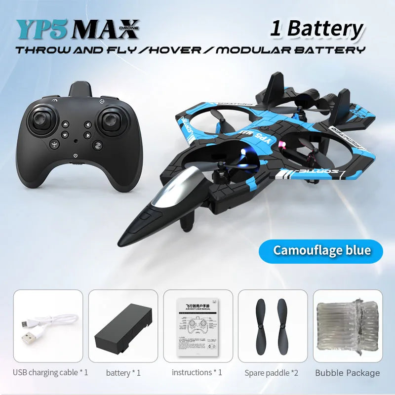New Remote Controlled Glider Gravity Sensing Stunt Foam Aircraft Dazzling Lights Rechargeable AntiDrop Drone Children's ToyGift