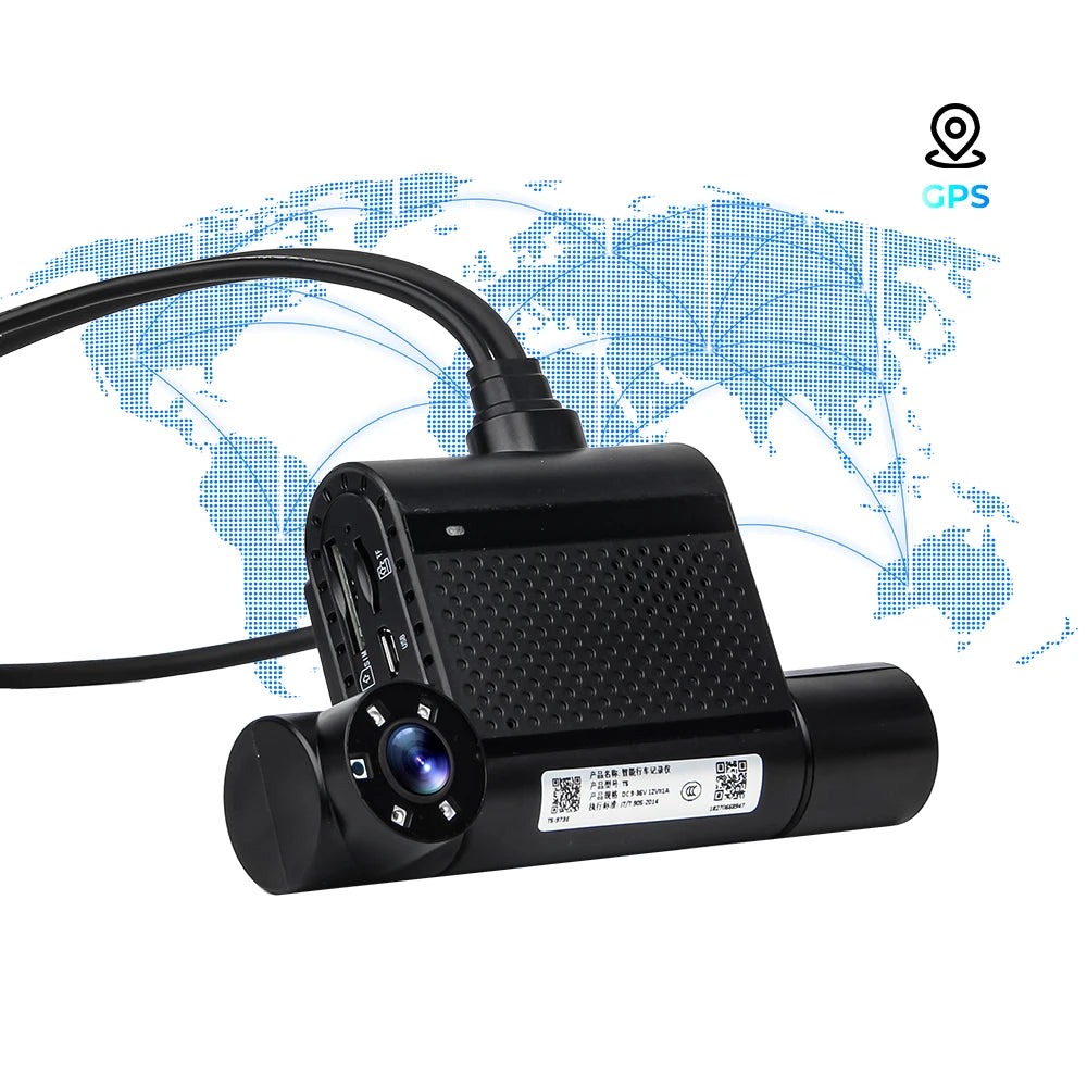 2025 New 1080P 3 Channel ADAS DSM 4G WIFI GPS AI Video Recorder Car Black Box Dash Cam Dashcam for Truck Taxi Van