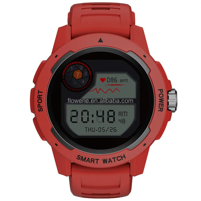 50m IP68 Waterproof Tactical Sports Smart Watch, Outdoor Running Diving Esports Adventure Fitness Wristwatch