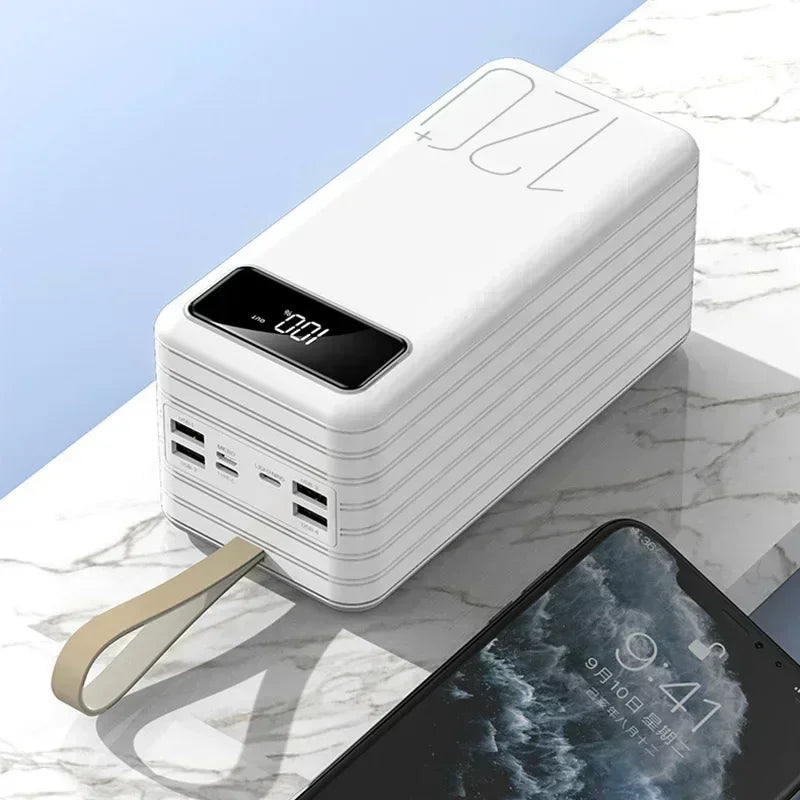 80000mAh Power Bank 120W Fast Charging Portable Charger External Spare Battery for IPhone Huawei Xiaomi Cell Phone Powerbank