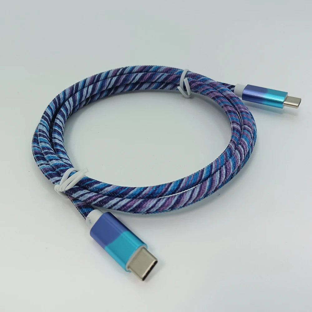 10PCS PD100W/PD60W Data Charging Cable MFI 1m/2m/3m 60w/100W Type-c To Type-c PD Fast Charging Cable For IPhone Huawei Samsung X