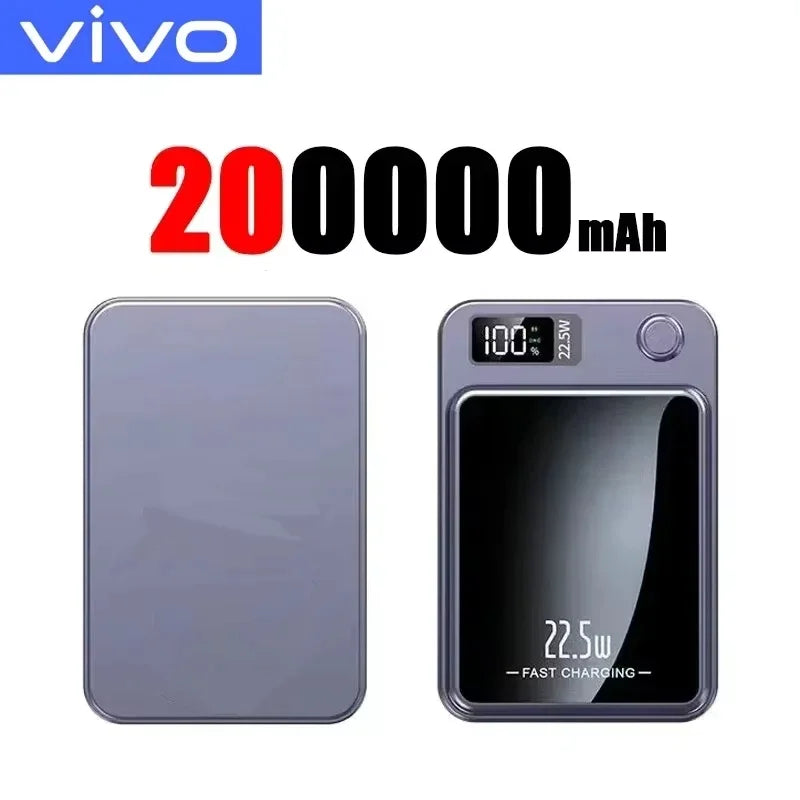 VIVO 500000mAh Magnetic Wireless Power Bank PD22.5w  Super Fast Charging Powerbank for Magsafe For Iphone Samsung 2026 New