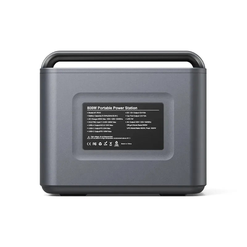 800w Solar Power Supply Generator Solar Generator Portable Power Station 512wh Lithium Ion Battery Pack Portable Power Station