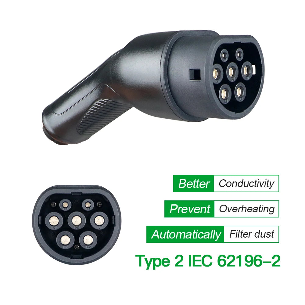 ISIGMA Type 1 Type 2 EV Charger Charging Box Electric for Electric Car Tuya APP 6A-16A 3.5M 1 phase EVSE Charging Cable Mode 2