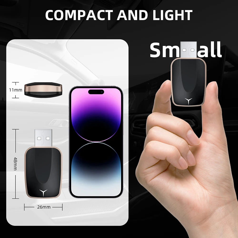 Wireless Carplay Adapter Android Auto 2in 1 Smart Dongle 2025 5G WIFI For iphone Android Phone For Volvo Benz Mg Kia Chery VW