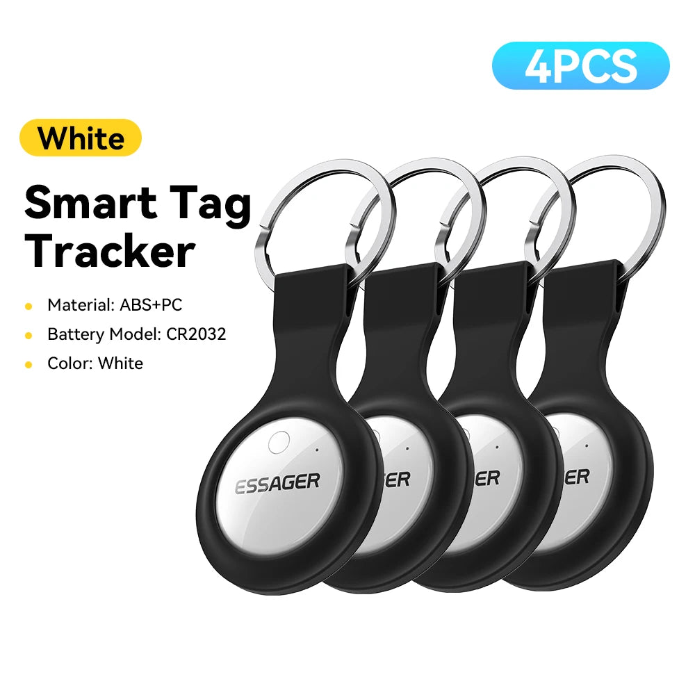 Eessager Security SmartTag Tracker With IP Find My GPS Bluetooth for Baggage  Earbud IOS MFi Key Detector Pet Anti Lost Device