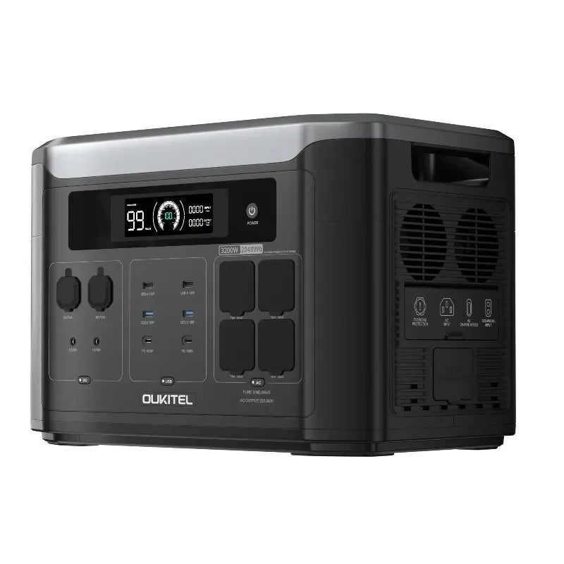 3200W Off Grid Solar Power System 3000W Power Station Multi Function Portable Generator 16384Wh