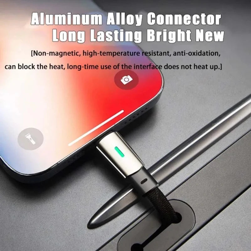 For Tesla Fast Charging Cable Car Phone Charging Cable PD 60W Type C 90 Degree USB C Charger For Tesla Model 3/Y Phone Charging