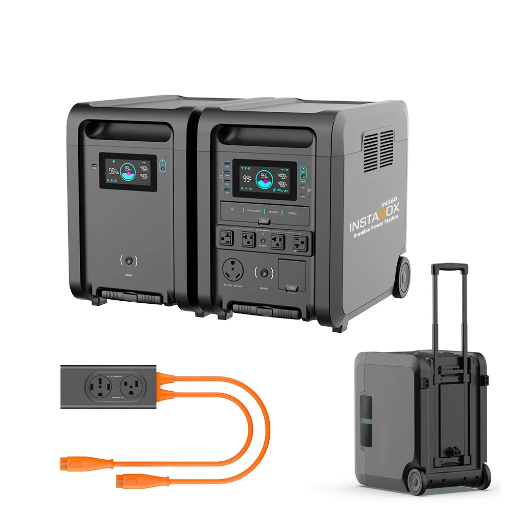 UPS Function 4200W Portable Power Station Solar Powered Generator Energy Storage For Household Outdoor