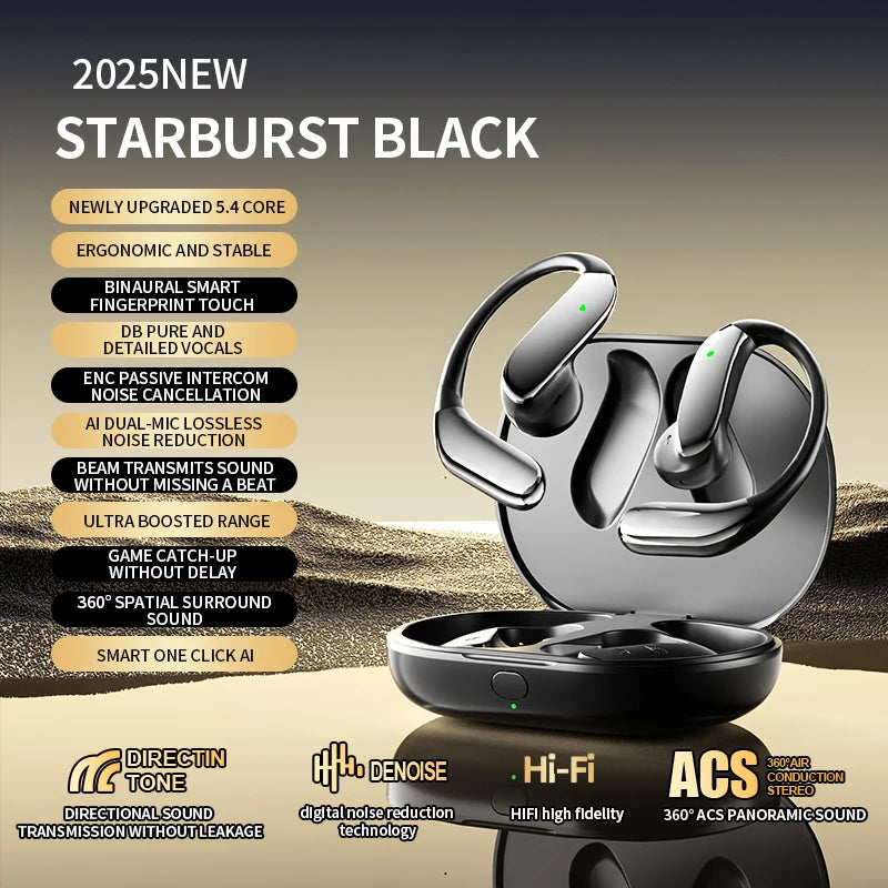 AI Translator Bluetooth 5.3 Earphones Q102 Waterproof Wireless Headphones with ENC Noise Cancelling Mic For Sports Workout Gym