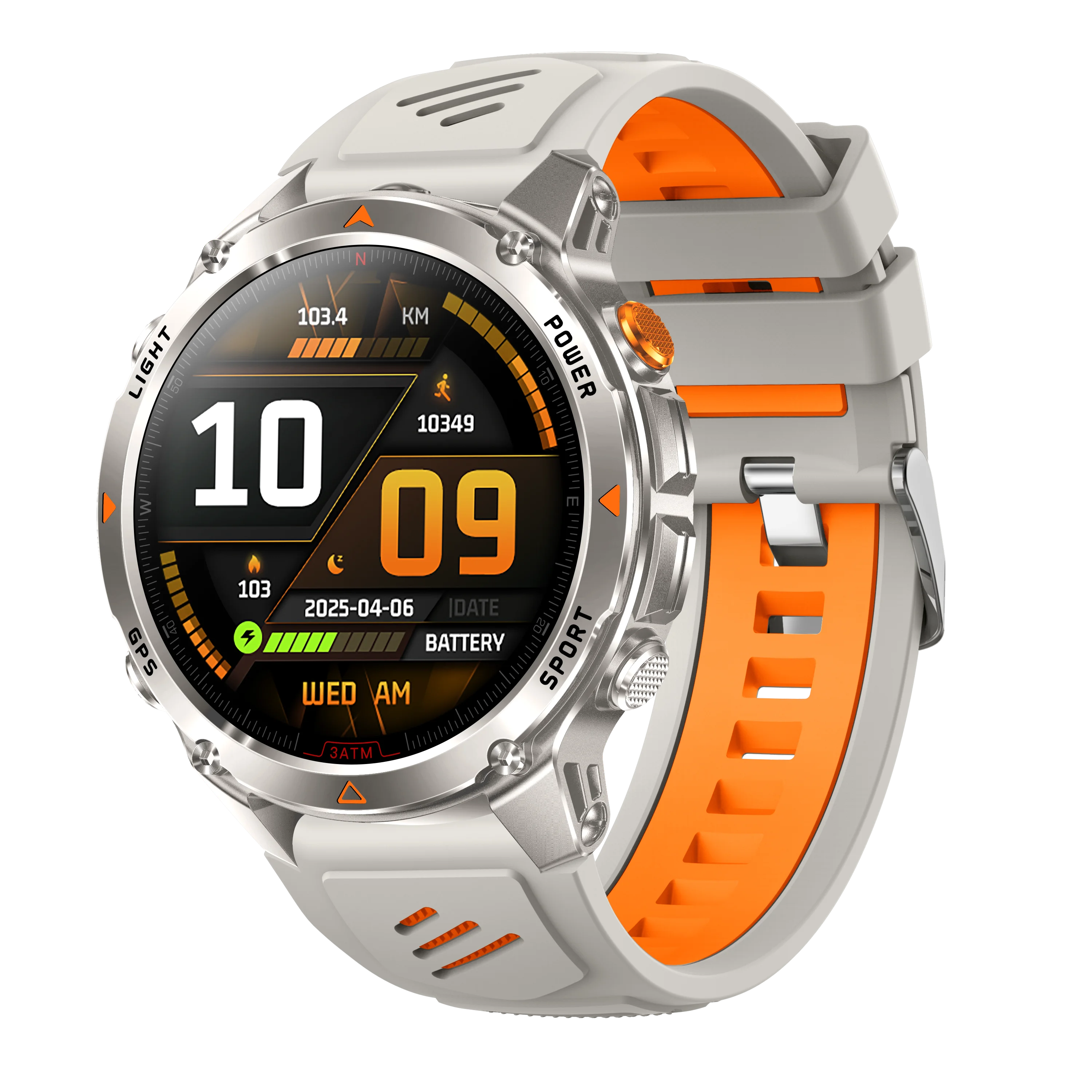 46" 360*360 IPS GPS Smart Watch, Bluetooth Men Sports Wristwatch, Multiple UI Themes & Sports Modes