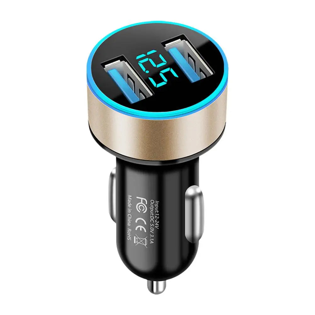 PD QC3.0 Dual USB Socket 120W Car Cigarette Lighter Splitter 12V 24V Fast Charger Plug Phone Power Adapter for Car DVR Dashcam