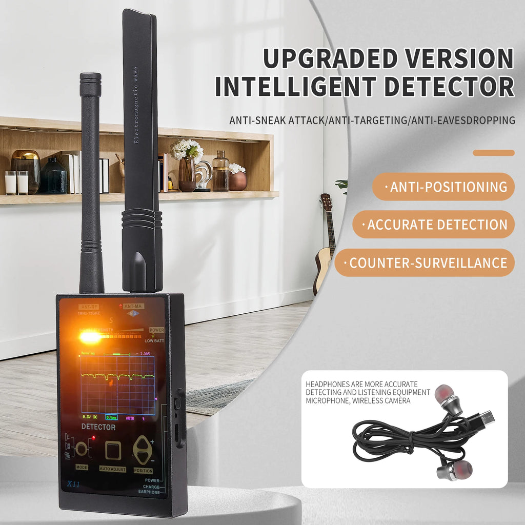 Signal detector hotel anti-sneak shooting detection camera detector car gps detector anti-eavesdropping anti-tracking alarm