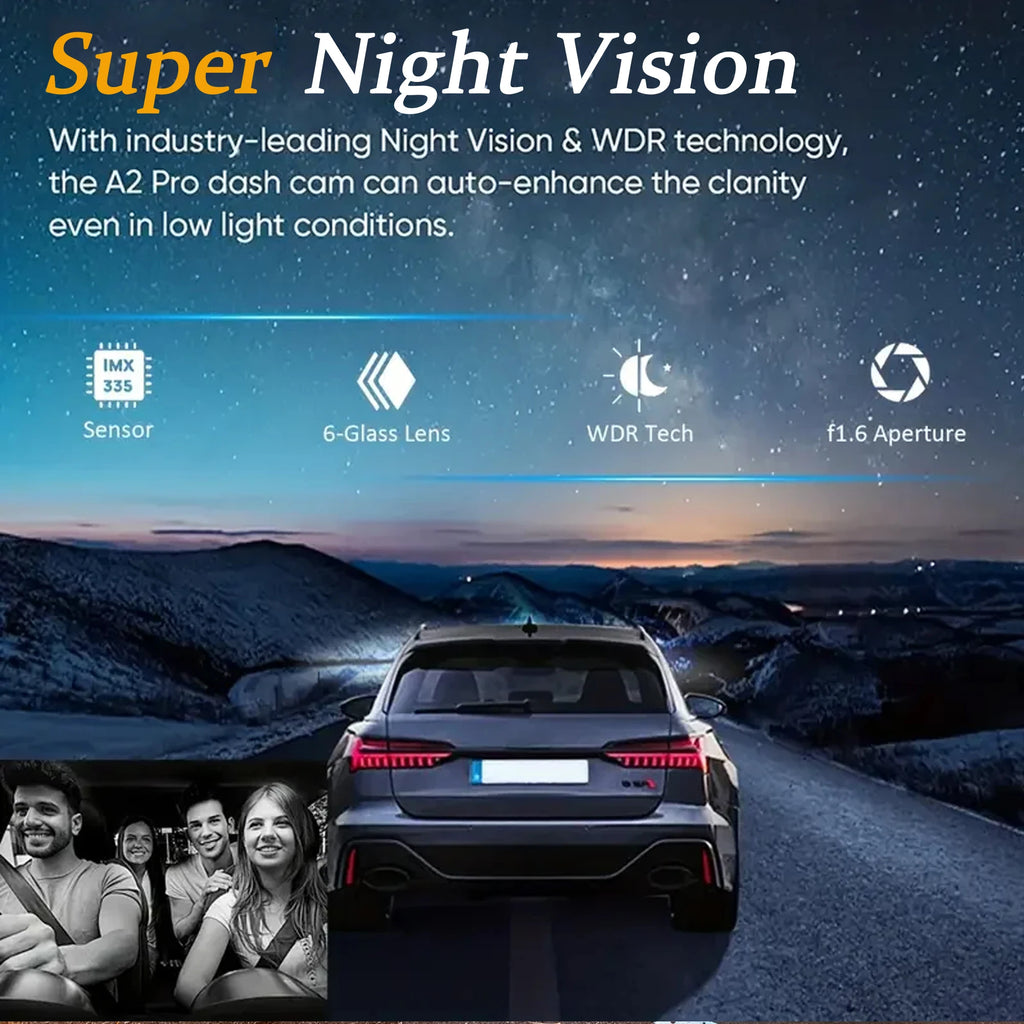 Dual Lens Car DVR FHD 1920*1080P Dash Camera Cabin Dashcam Vehicle Video Dash Cam Drive Recorder Interior Mini Dvrs Black Box