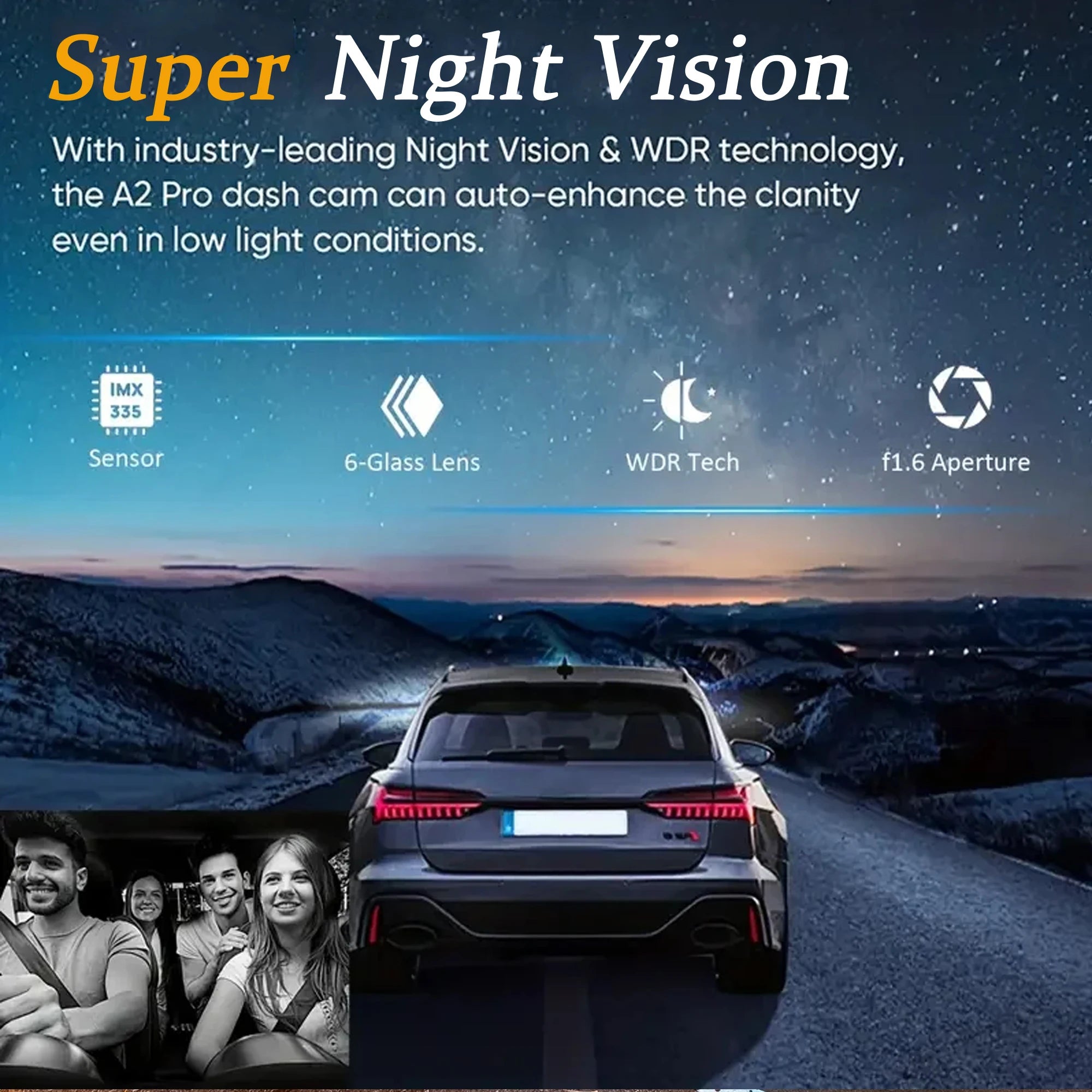 Dual Lens Car DVR FHD 1920*1080P Dash Camera Cabin Dashcam Vehicle Video Dash Cam Drive Recorder Interior Mini Dvrs Black Box