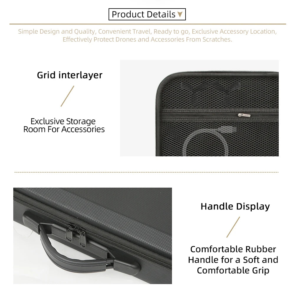 Drone Combo Box For DJI Avata 360 Storage Bag RC-2 Remote Protector Single Shoulder Strap Carrying Case Handbag Shockproof Box
