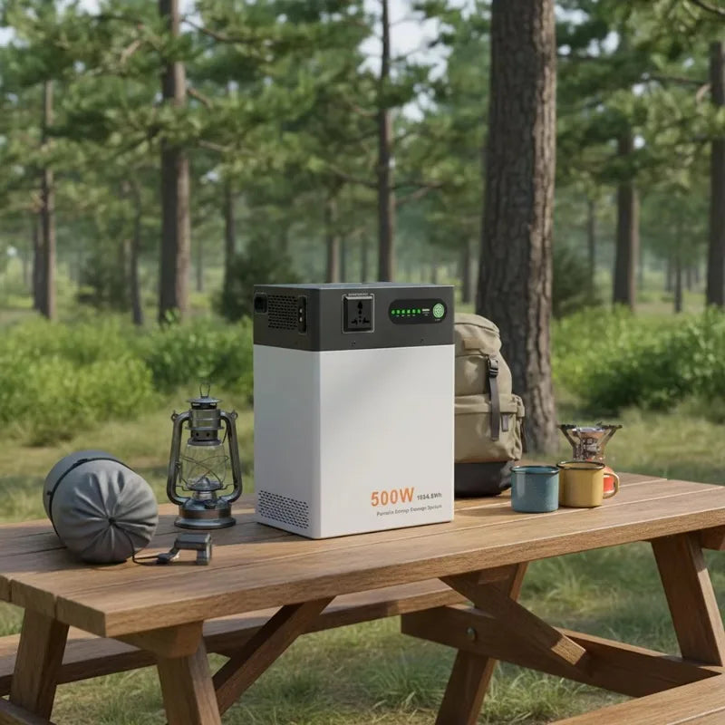 Energy Storage Portable 1004.8Wh Battery Pack Emergency Lifepo4 500w Solar Power Station Outdoor Generator For Home Camping