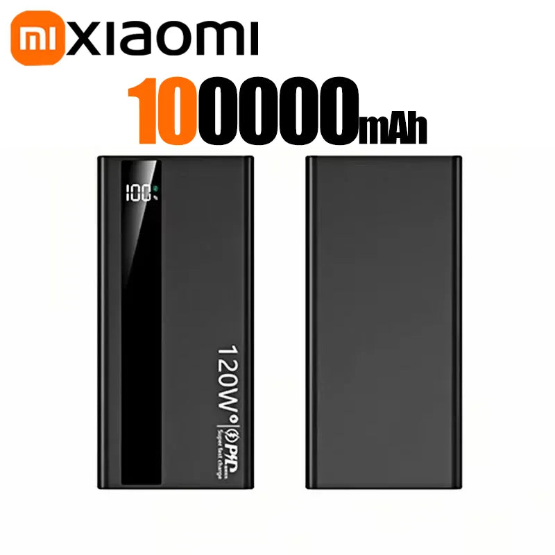 Xiaomi 50000mAh Powerbank 120W Super Fast Charging Portable Battery Charger Ultra Capacity LED Digital Display For IPhone