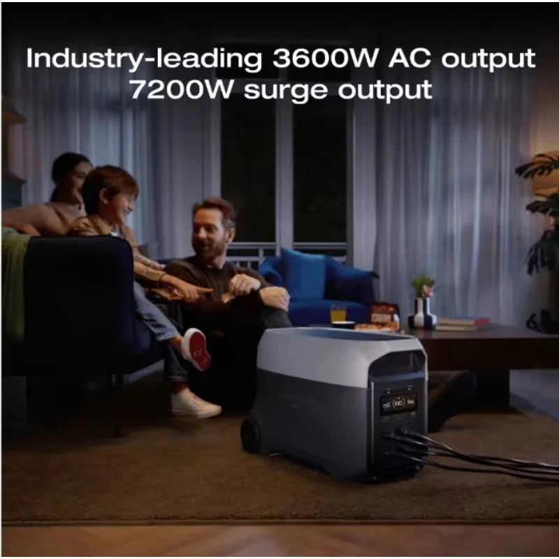 3 Ultra Series Portable Power Station (3072Wh) 3600W Solar Generator 3600W AC Output 6000W Surge Output