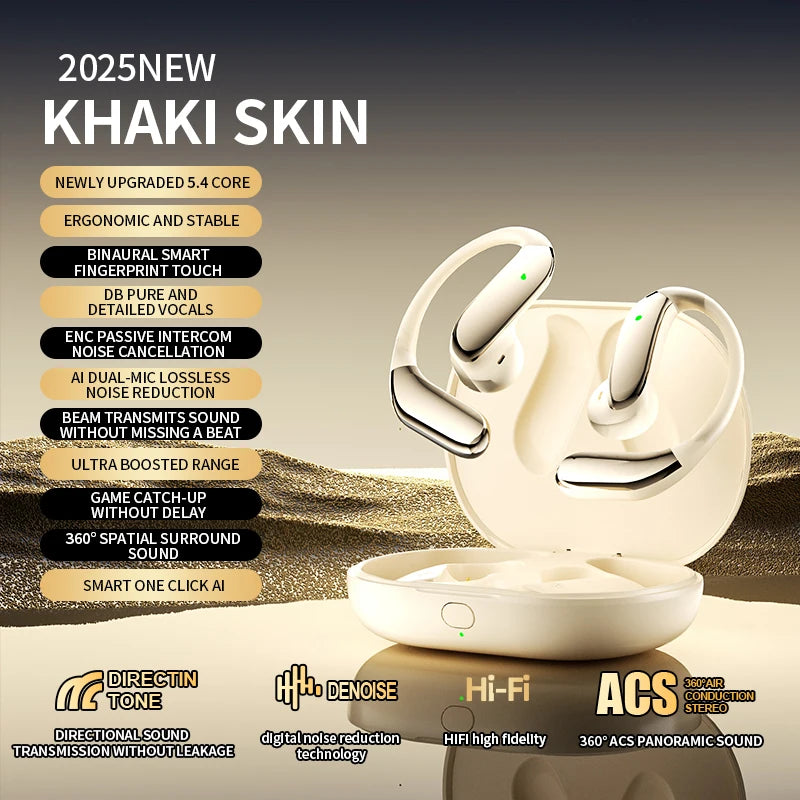 AI Translator Bluetooth 5.3 Earphones Q102 Waterproof Wireless Headphones with ENC Noise Cancelling Mic For Sports Workout Gym