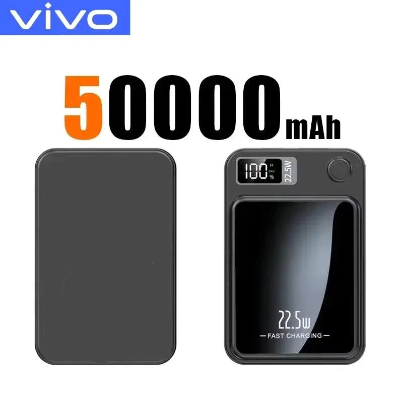 VIVO 500000mAh Magnetic Wireless Power Bank PD22.5w  Super Fast Charging Powerbank for Magsafe For Iphone Samsung 2026 New
