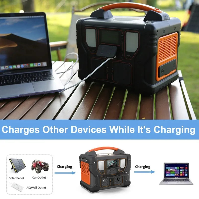 Good Quality 300W Portable Power Station 299.7Wh Solar Generator With 60W PD USB-C Wireless Charging For Outdoor Camping Oem Odm
