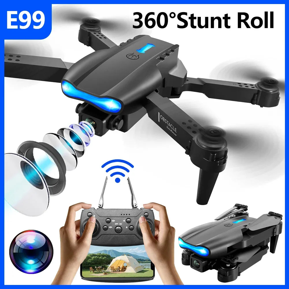 Altitude Fixation E99 Folding Drone Quadcopter Remote Control Handle Four Axis Aircraft HD 4K Photography UAV