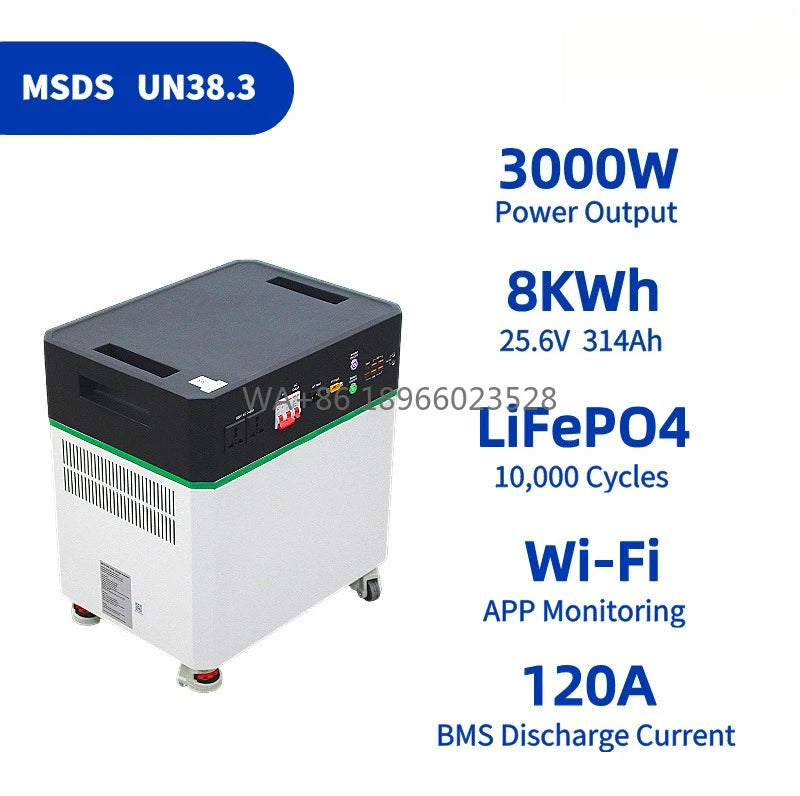3.5kwh 4kwh 8kwh Lifepo4 Battery Backup Ups 2400W Portable Power Station Solar Generator Power Supply Car Charger 2000W 3000W