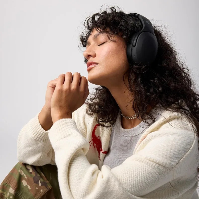Evo Wireless Bluetooth Headphones with Extra USB-C Charging Cable, Multi-Sensory Bass, Noise Isolating