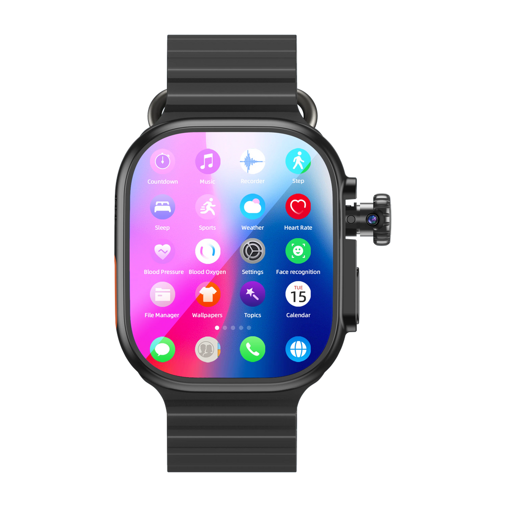 DW200 Smartwatch Men WIFI Touch ID NFC Infrared Smartwatch With Rotary Camera Fingerprint Unlock Touch Sim Card Slot Video Call