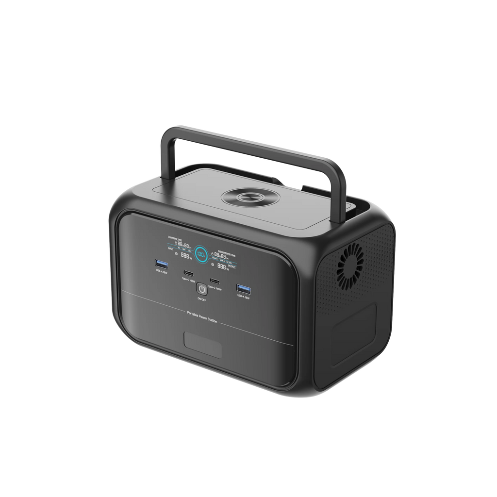 Portable Power Station AC Outlet Solar Generator High Capacity 300W Power Station Portable LED Lighting Emergeny Power Supply