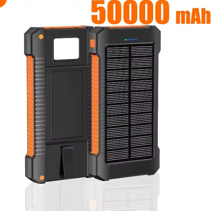 500000mAh Waterproof Outdoor Solar Power Bank Dual USB Travel Portable Solar Phone Charger Solar Powerbanks For Xiaomi Camping