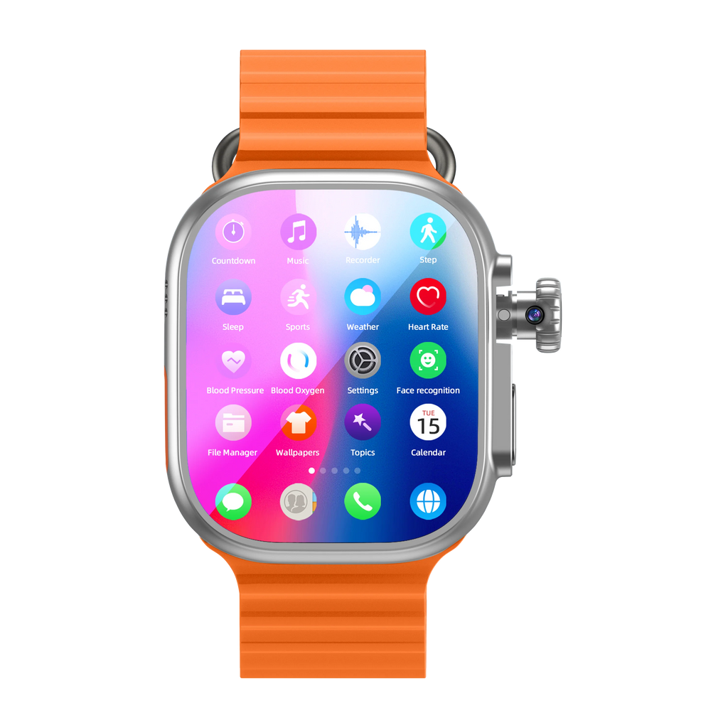 DW200 Smartwatch Men WIFI Touch ID NFC Infrared Smartwatch With Rotary Camera Fingerprint Unlock Touch Sim Card Slot Video Call