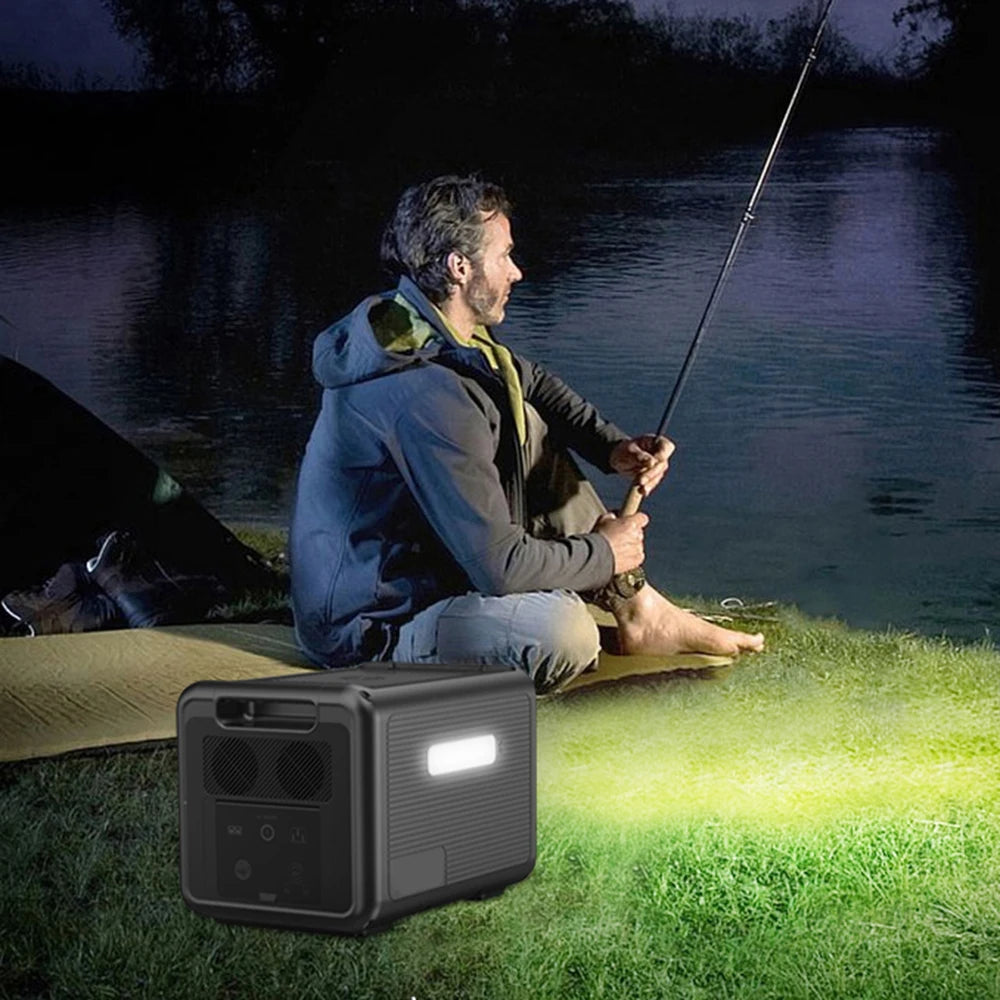 2400W Solar Power Generator, Large Capacity Portable Power Station for Home Backup Outdoor Camping Emergency