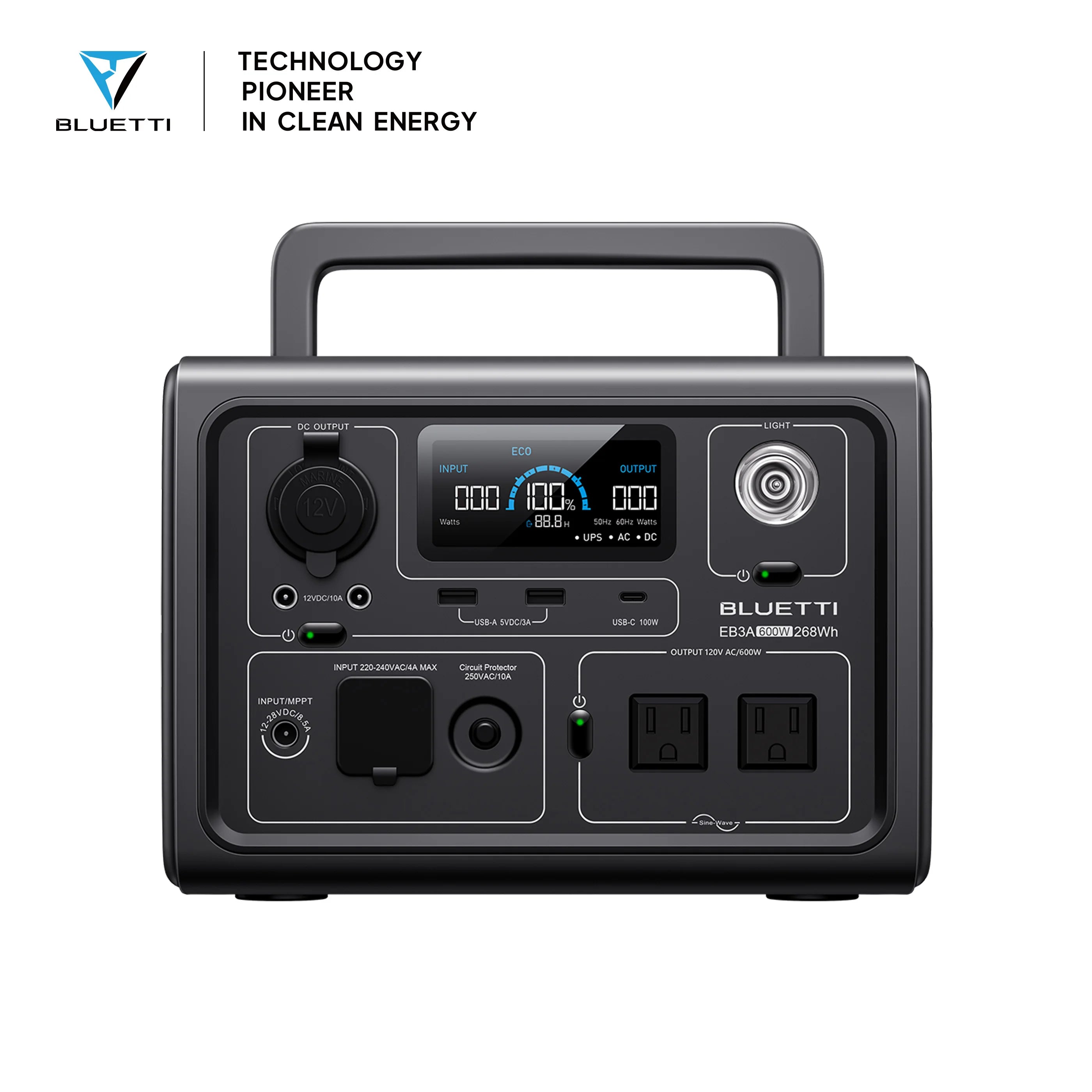 【Renew】BLUETTI Elite 30 V2 Portable Power Station 288Wh 600W Peak Large Capacity Solar Generator For Outdoor Camping Home Emerge