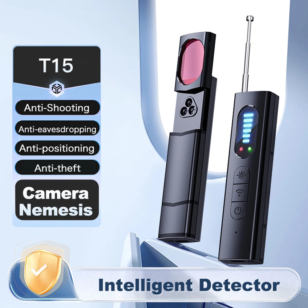 Anti-Spy Car GPS Tracker Mine Device Bug RF Wireless All Signal Scanner Security Protection Multi-function Camera Search Devices