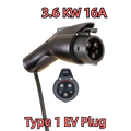 Ev Charger Plug Adapter Type 1 EVSE SAE J1772 Convertor 16A 3.6kw 32A 7.2kw Electric Car Charging Vehicle Socket