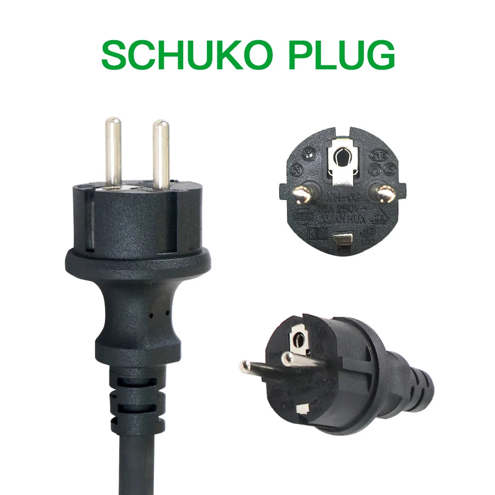 ISIGMA Type 1 Type 2 EV Charger Charging Box Electric for Electric Car Tuya APP 6A-16A 3.5M 1 phase EVSE Charging Cable Mode 2