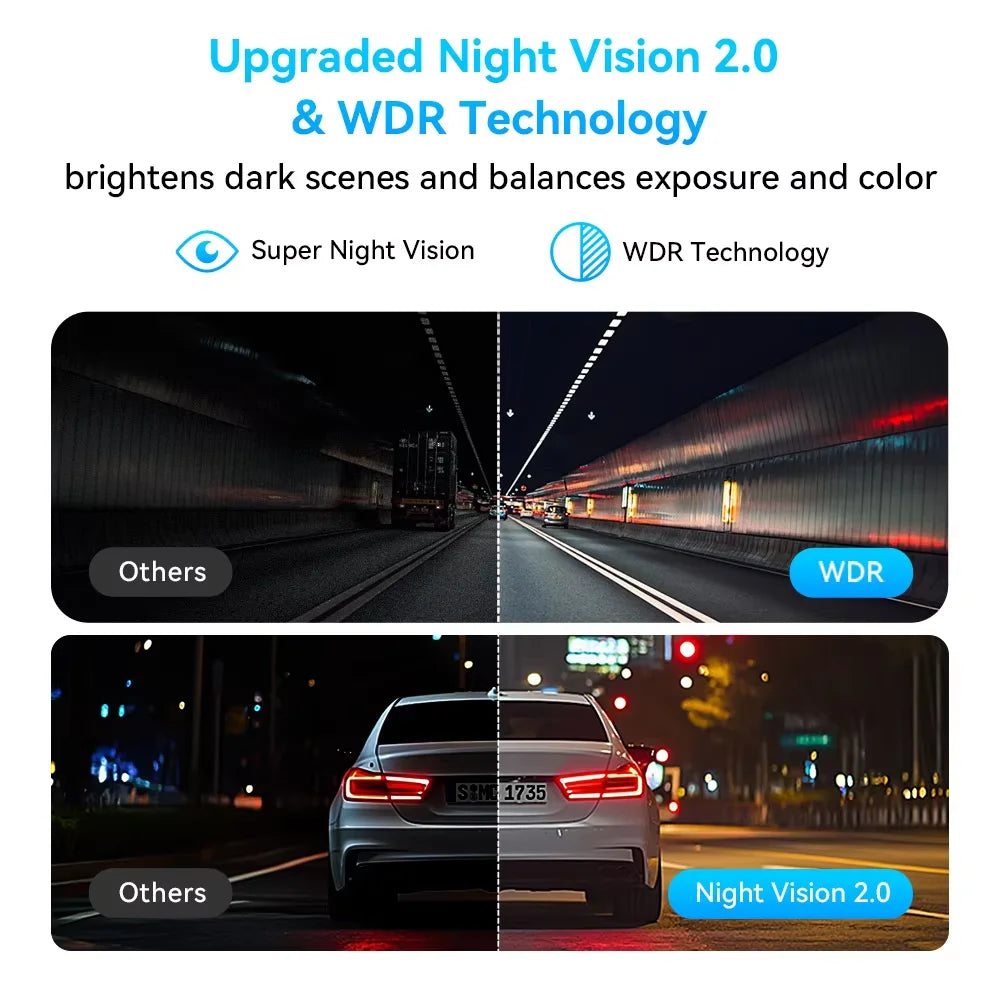 New DDPAI MINI Pro 3K HDR Dash Cam 1620P Car DVR WiFi Night Vision WDR Voice Control 24H Parking Monitor 143°FOV