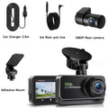 4K Dash Cam for Cars Car Camera Dash Cam WIFI Camera for Car Front and Rear Dash Camera Black Box 24H Parking Mode Recorder