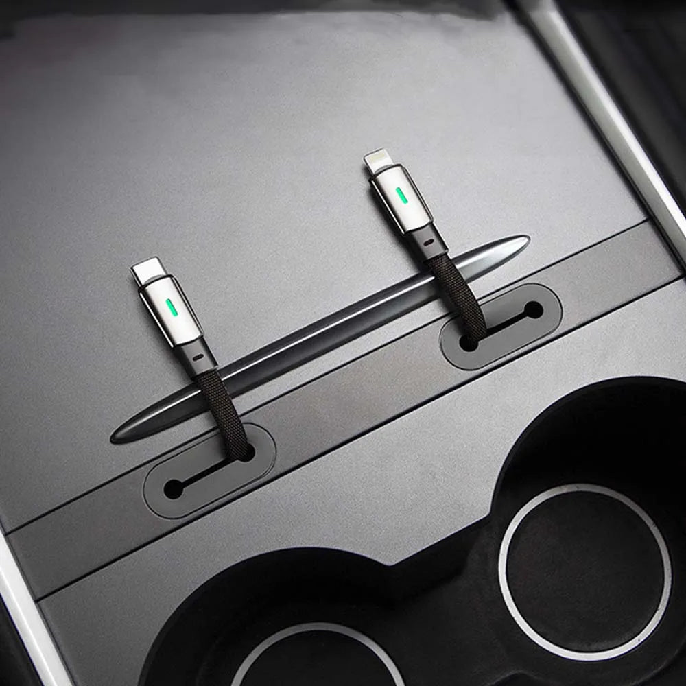 For Tesla Fast Charging Cable Car Phone Charging Cable PD 60W Type C 90 Degree USB C Charger For Tesla Model 3/Y Phone Charging