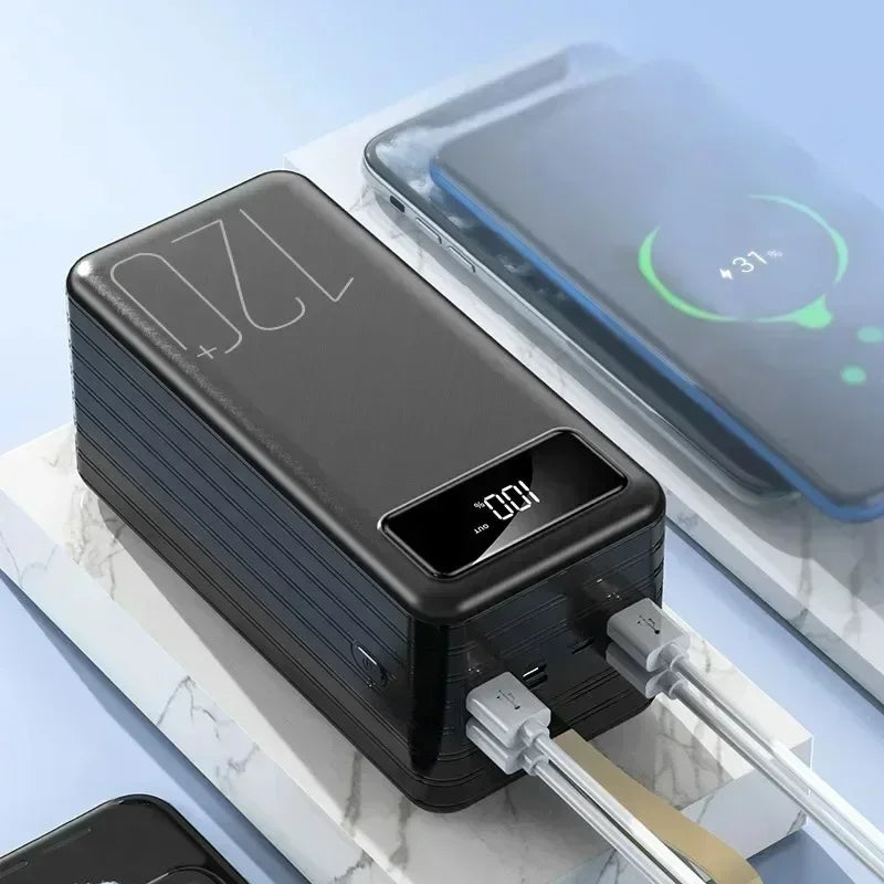 Portable 120000mAh High Capacity Power Bank 120W Super Fast Charging Powerbank Charger External Battery for Iphone Huawei Xiaomi