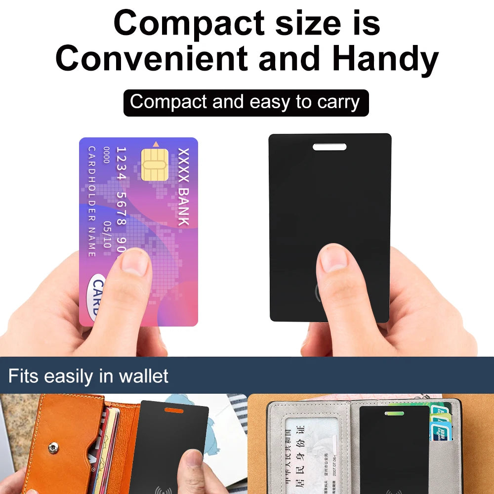 Wallet Tracking  Card Ultra-thin GPS Location Smart Anti-loss Tag for Smart Phone Find My Bluetooth Device Wireless Charging