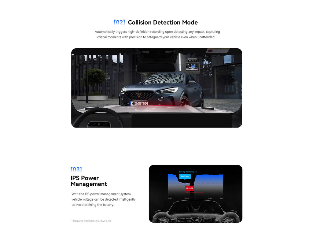 LanYuXuan DDPAI Z50 Pro Mini Car Dash Cam Dual GPS High Dual Lens Touchscreen Android IPS Portable Recorder for Night Vision H.2