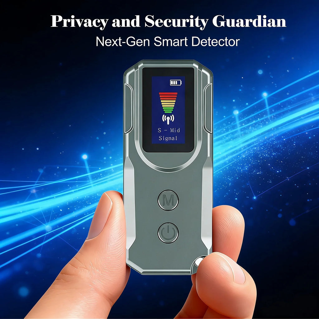 Next-Gen AI Hidden Camera Detectors, With HD Display, Anti-Spy Device with GPS Tracker Portable Wireless RF Signal Bug Finder